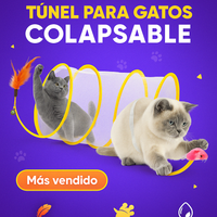 Tunel plegable para gato
