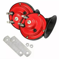 2 BOCINAS CARACOL DOBLE 12V AUTO MOTO CAMIÓN SONIDO DE ALTA POTENCIA