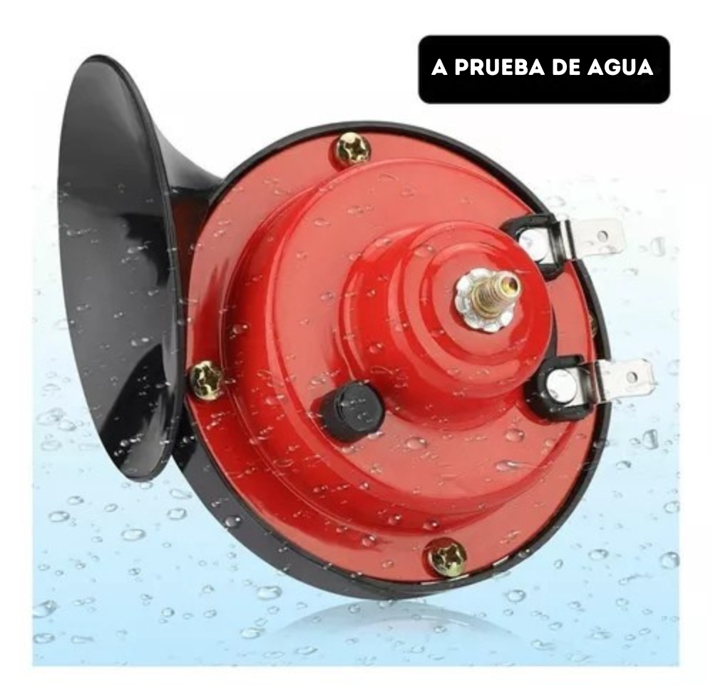 2 BOCINAS CARACOL DOBLE 12V AUTO MOTO CAMIÓN SONIDO DE ALTA POTENCIA
