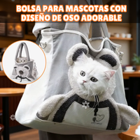 BOLSO TRANSPORTADOR PARA MASCOTAS DISEÑO ADORABLE