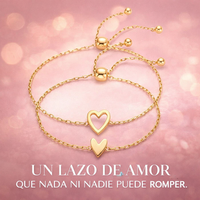 SET DE PULSERAS CORAZONES CONECTADOS – PARA QUIENES COMPARTEN UN LAZO ÚNICO 💞