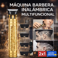 MÁQUINA BARBERA INALÁMBRICA MULTIFUNCIONAL | OFERTA 2X1
