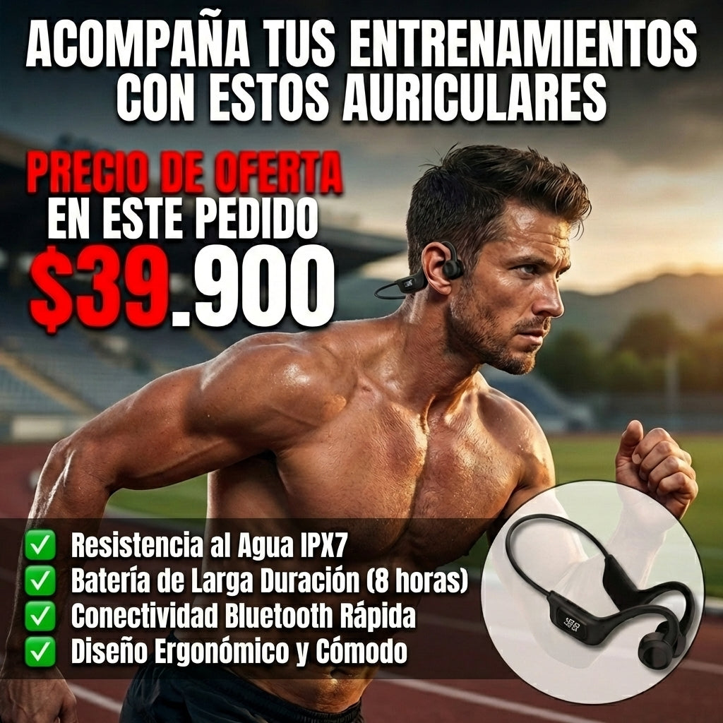 Audifonos Conduccion Osea U9 Con Pantall