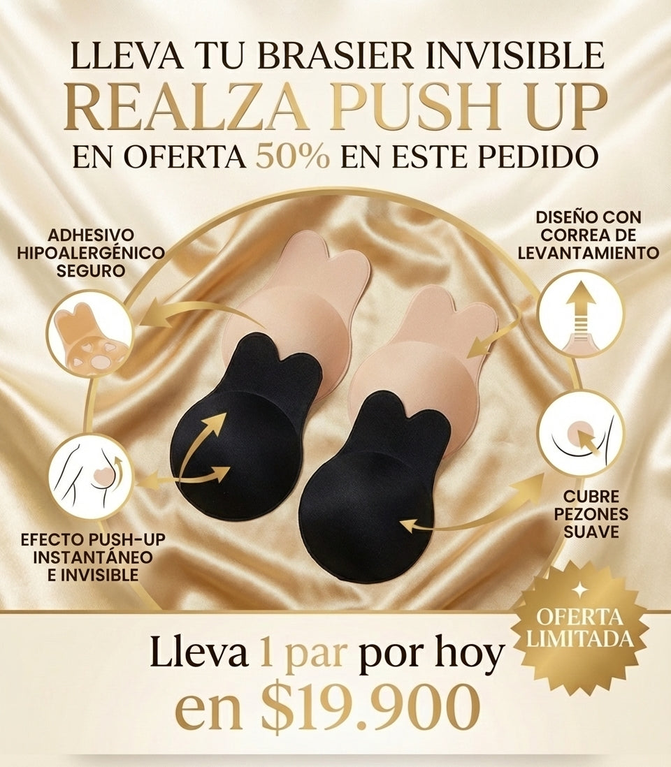 Brasier Invisible Realza Push Up