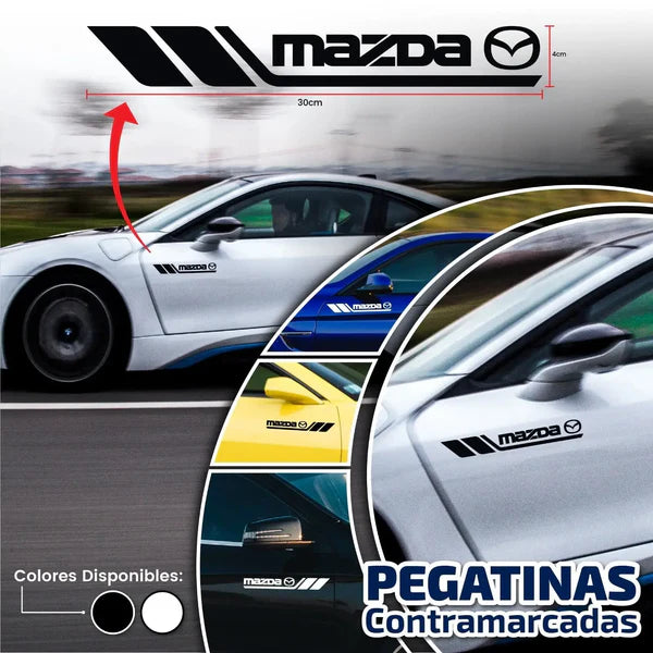 Pegatinas laterales contra marcadas x 2 Unidades