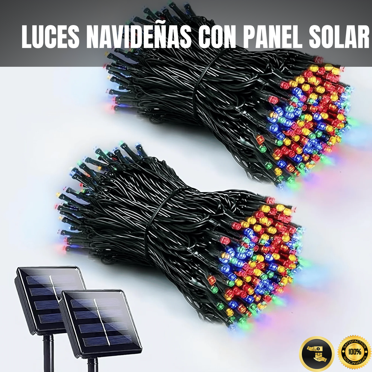 LUCES NAVIDEÑAS CON PANEL SOLAR – AHORRO INTELIGENTE PARA TU HOGAR