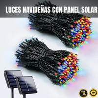LUCES NAVIDEÑAS CON PANEL SOLAR – AHORRO INTELIGENTE PARA TU HOGAR