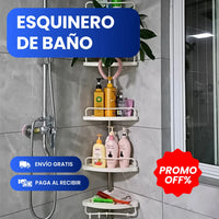 Organizador esquinero de baño