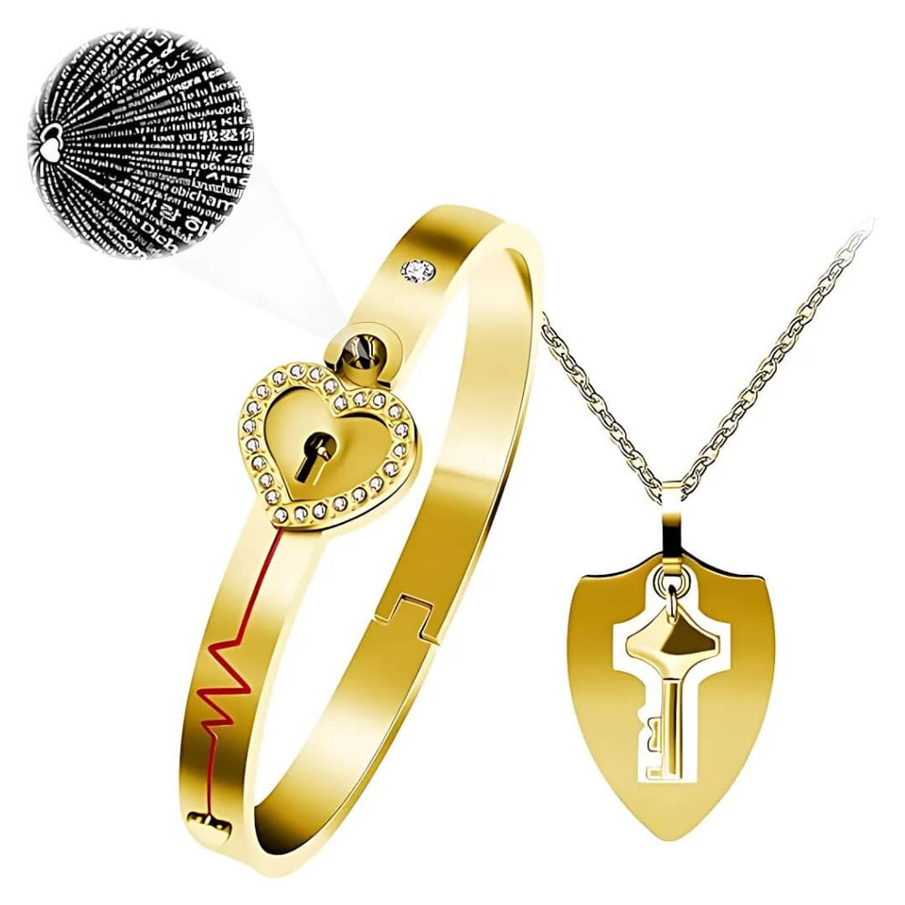 SET AMOR ETERNO: COLLAR + PULSERA  EL REGALO MAS LINDO